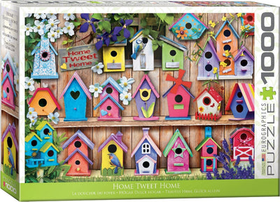 Eurographics - home tweet home (birdhouses) - 1000 stukjes 68×48cm (b×h) - legpuzzel