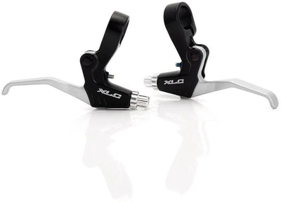 Xlc remgreep bl-v01 – voor v-brake – duimschakelaar – aluminium – zwart zilver - links