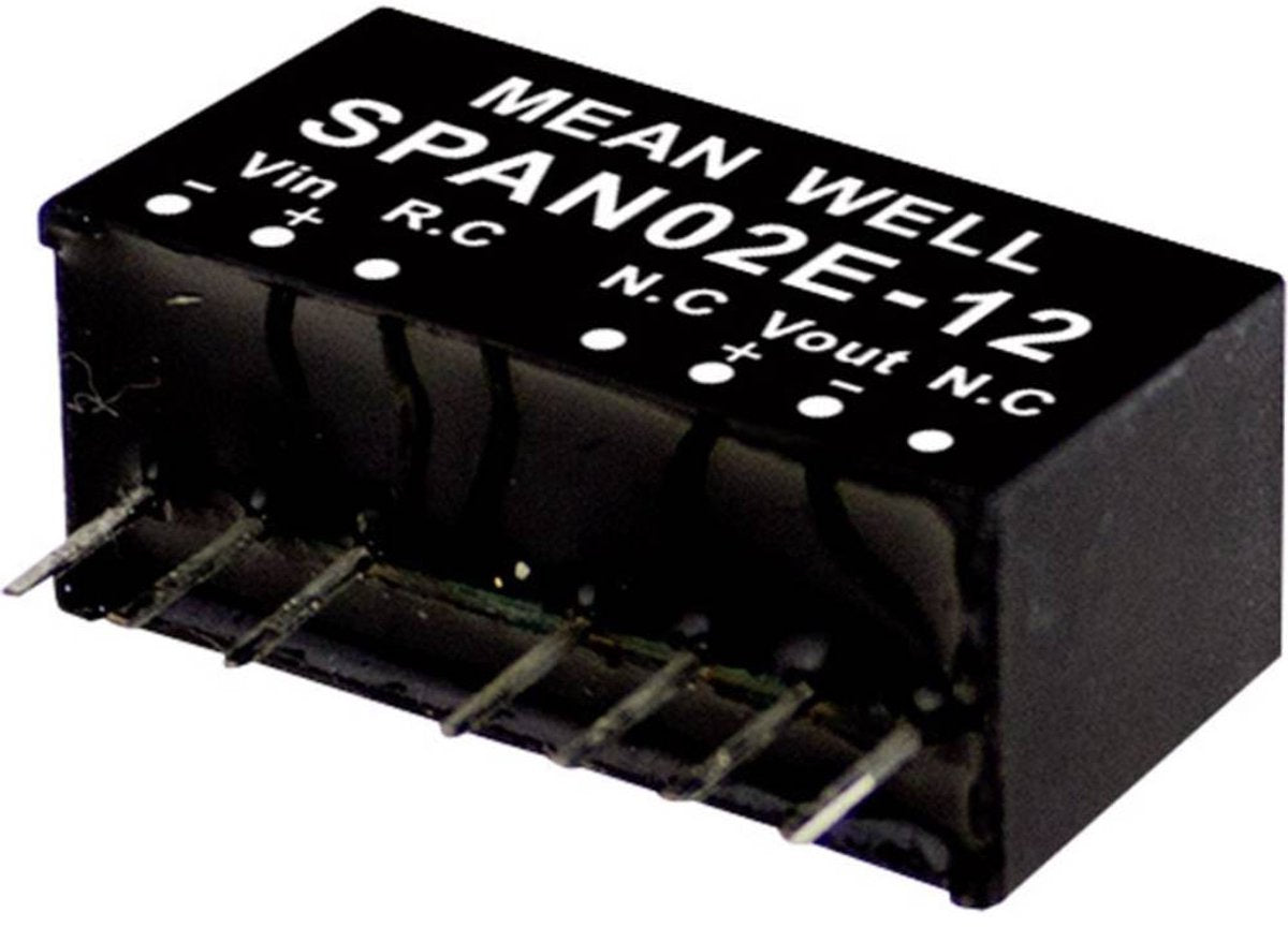 Mw mean well span02b-15 dc dc-convertermodule 134 ma 2 w aantal uitgangen: 1 x inhoud 1 stuk(s)