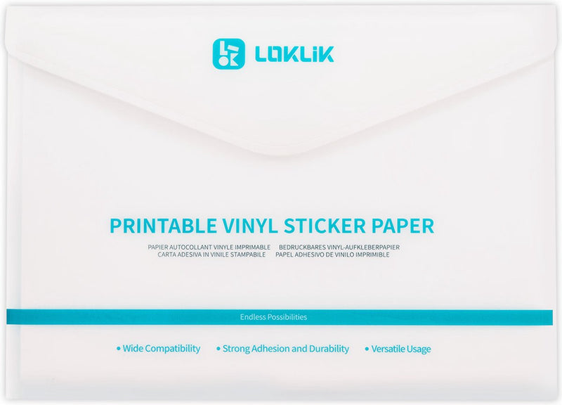 Loklik matte printable vinyl sticker papier a4 - 20 pack