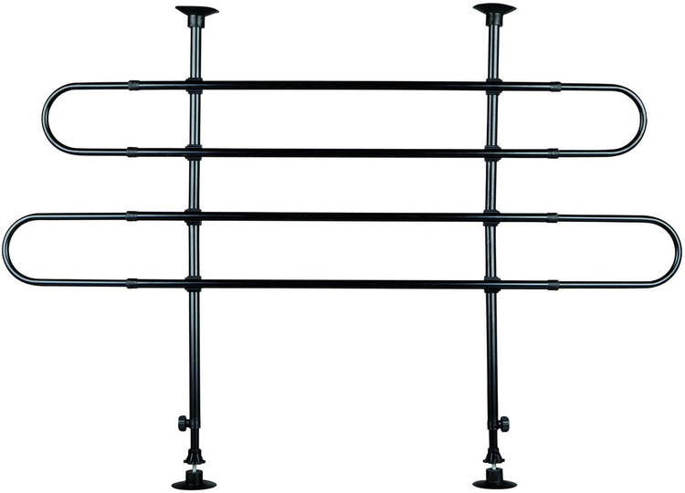 Trixie autorek 2stang onder hoek - benche - 140 cm x 110 cm x 86 cm - zwart