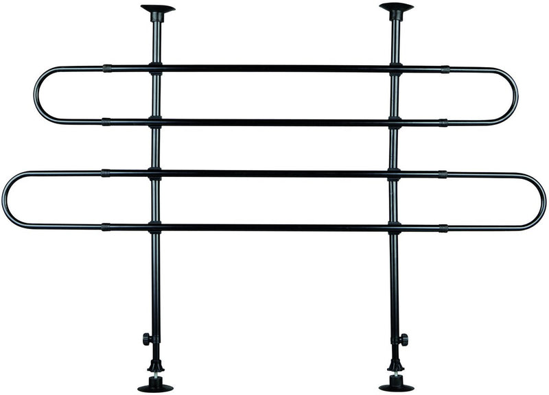 Trixie autorek 2stang onder hoek - benche - 140 cm x 110 cm x 86 cm - zwart