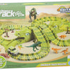 Lobbes speelgoed bv dinotrack - racebaan met dino's - 200-delige set - 3+ jaar