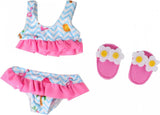 Heless poppen bikini met slippers flamingo, 28-35 cm - afbeelding 1