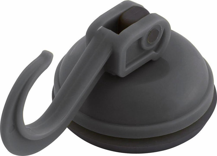Eurotrail zuignap met haak - tot 6kg - 2 stuks - charcoal