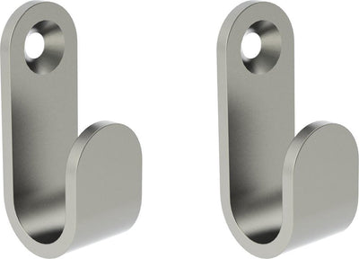 Tiger simple - handdoekhaak - 2 stuks - rvs geborsteld