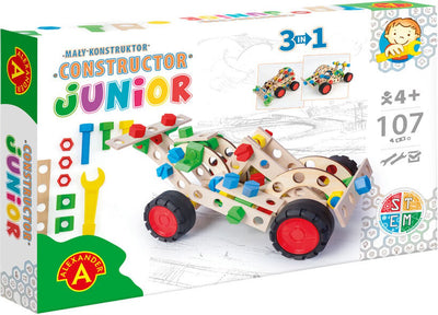 Alexander toys constructor junior - 3×1 - sportwagen - 107st