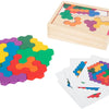 Small foot - houten vormenpuzzel hexagon