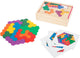 Small foot - houten vormenpuzzel hexagon