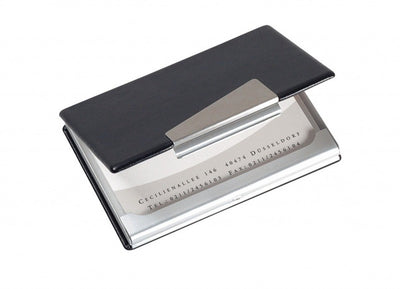 Sigel visitekaartjes houder - aluminium - voor 20 kaartjes - si-vz131
