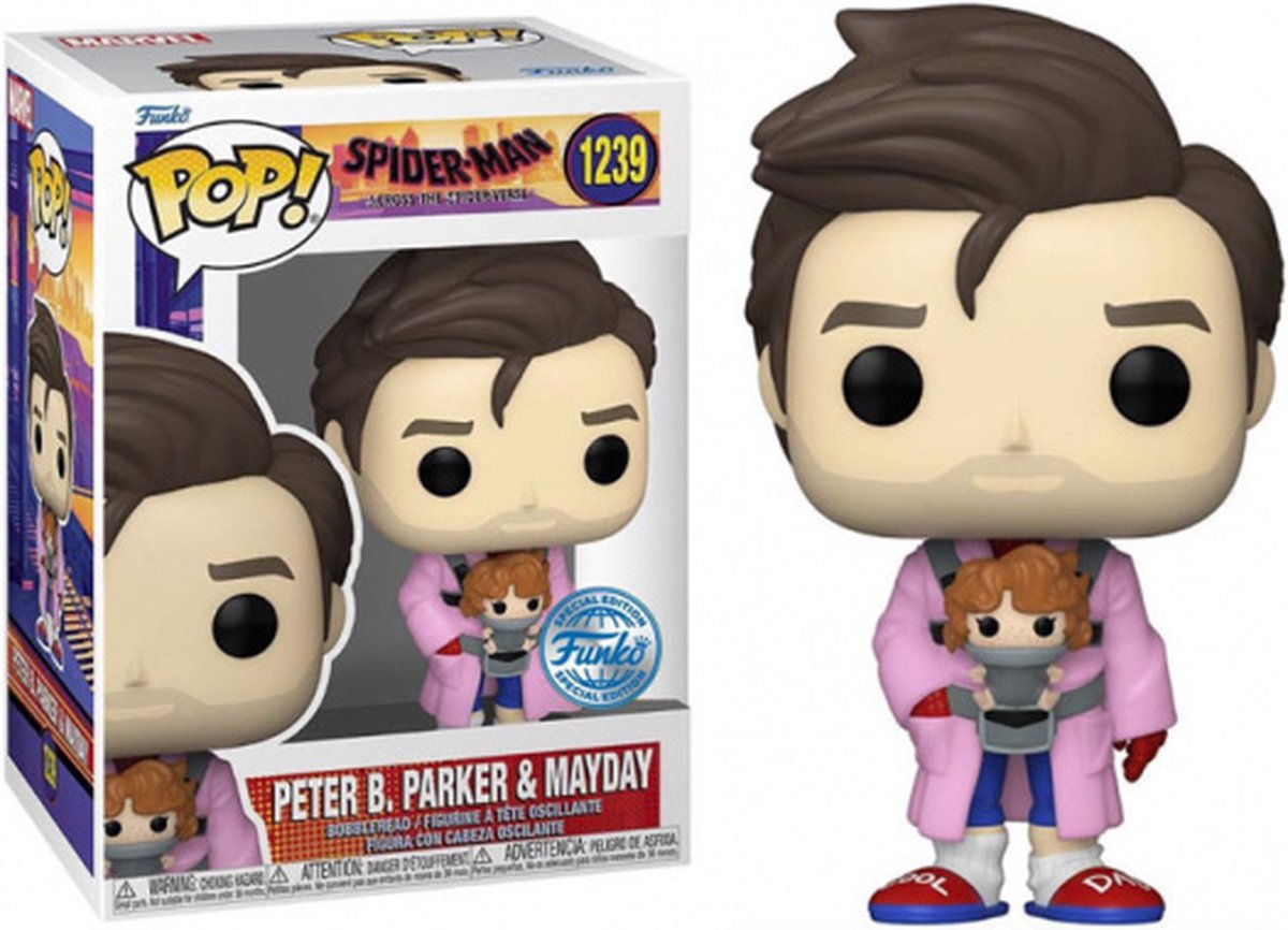 Funko pop! marvel: spider-man - peter b. parker mayday exclusive