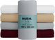 Hush. living hush living - hoeslaken 180x200+30cm - 100% katoen, 144tc, soepel en ademend - elastiek rondom - lichtgrijs