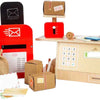 Bigjigs houten postkantoor speelset, 19dlg.