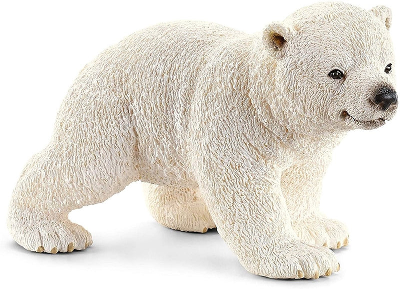 Schleich wild life ijsbeerwelp - educatief speelgoedfiguur kunststof.