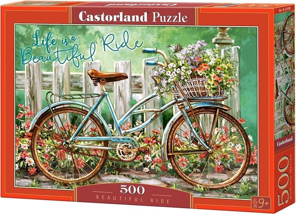 Castorland beautiful ride – puzzel – 500 stukjes – satijnen afwerking – perfecte pasvorm – europese kwaliteit