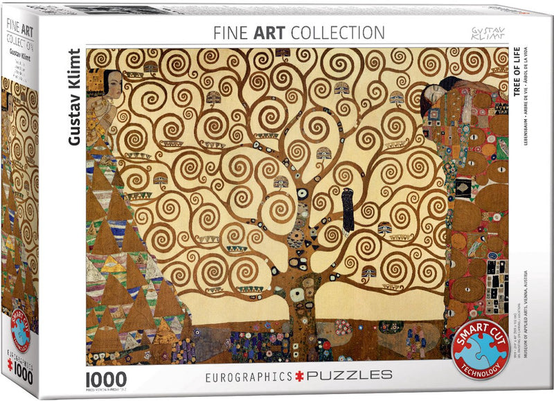 Eurographics - de levensboom [der lebensbaum] - gustav klimt - 1000 stukjes 68×48cm (b×h) - fine art legpuzzel