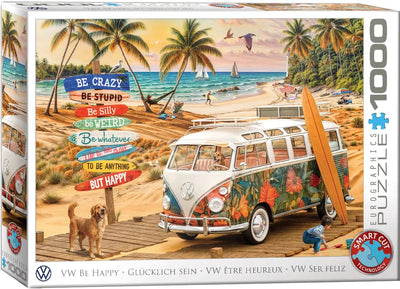 Eurographics - vw gelukkig zijn [be happy] - 1000 stukjes 68×48cm (b×h) - legpuzzel