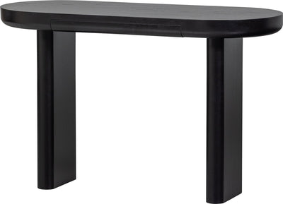 Woood mael bureau sidetable - fineer - zwart - 75x120x50