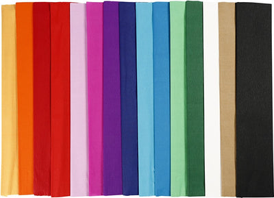 Creotime crêpepapier 250 x 50 cm 15 stuks multicolor