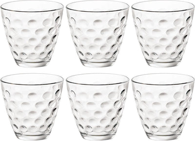 Bormioli rocco dots waterglas - 25 cl - set-6