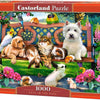 Castorland pets in the park – puzzel – 1.000 stukjes – satijnen afwerking – perfecte pasvorm – europese kwaliteit