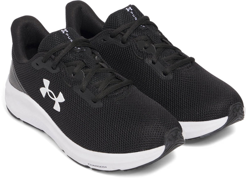Under armour ua w charged pursuit 4 dames sportschoenen - zwart - wit