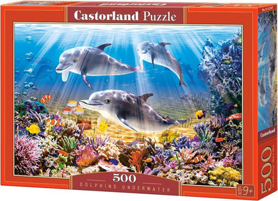 Castorland legpuzzel dolphins underwater, 500st.
