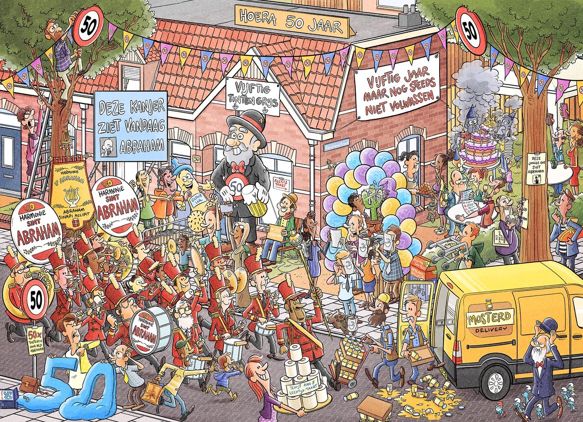 Kalenderwinkel party puzzle - abraham