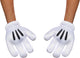 Disguise disney - mickey mouse, mickey mouse handschoenen, één maat volwassenen