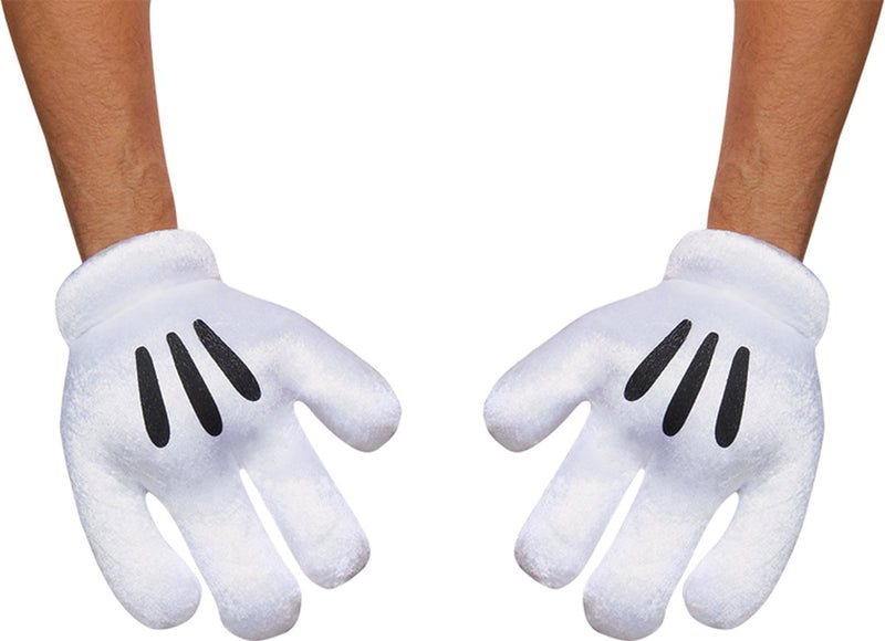 Disguise disney - mickey mouse, mickey mouse handschoenen, één maat volwassenen