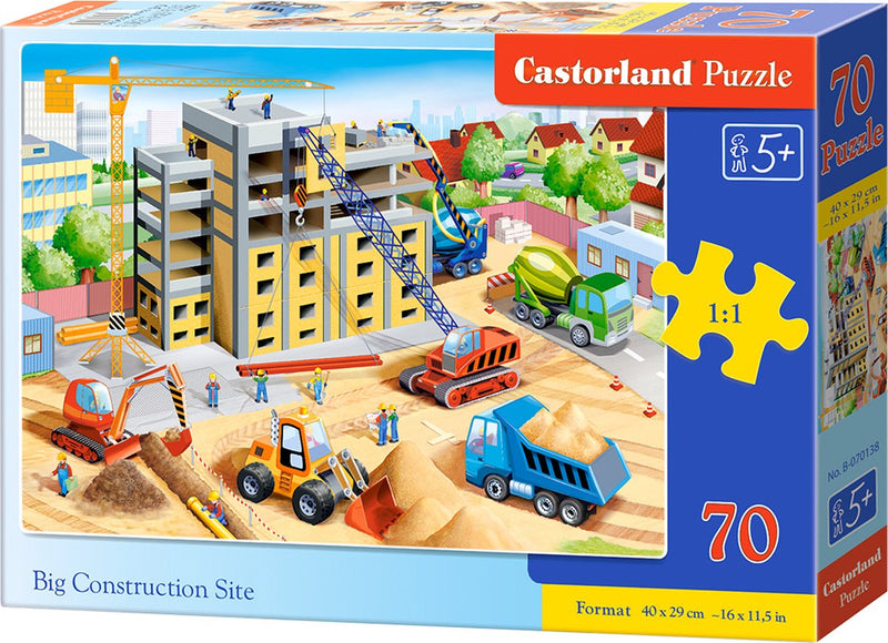 Castorland big construction site – puzzel – 70 stukjes – bouwplaats – premium kwaliteit