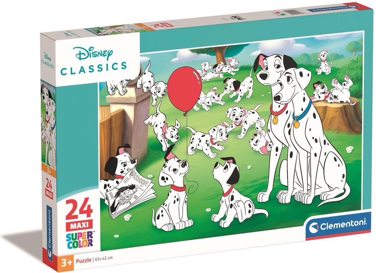 Clementoni - puzzel - 24 maxi stukjes - disney dieren - kinderpuzzel - vanaf 3 jaar