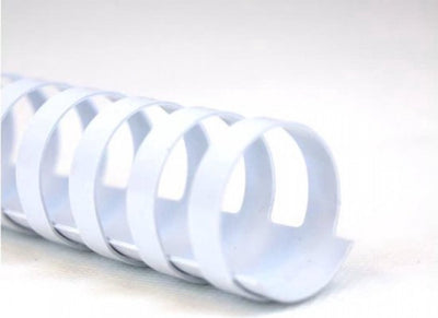Gbc combbind bindruggen wit - a4 - 12 mm - 100 stuks
