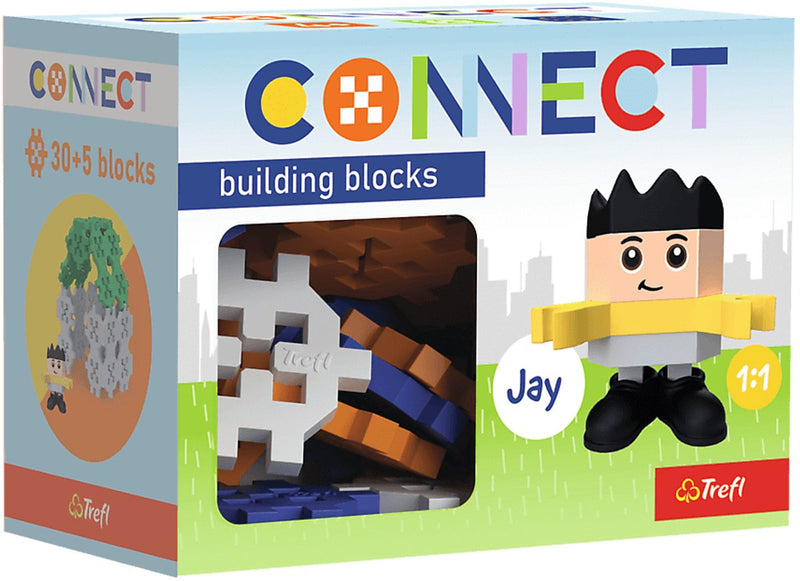 Trefl connect connect | bouwstenen jay 35 stuks