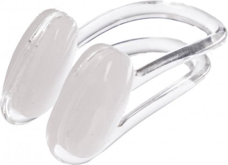 Speedo nose clip neusklem zwemmen - zachte siliconen neusknijper die water uit de neus houdt - neusclip aanpasbaar aan elke gezichtsvorm - met bewaardoosje - clear