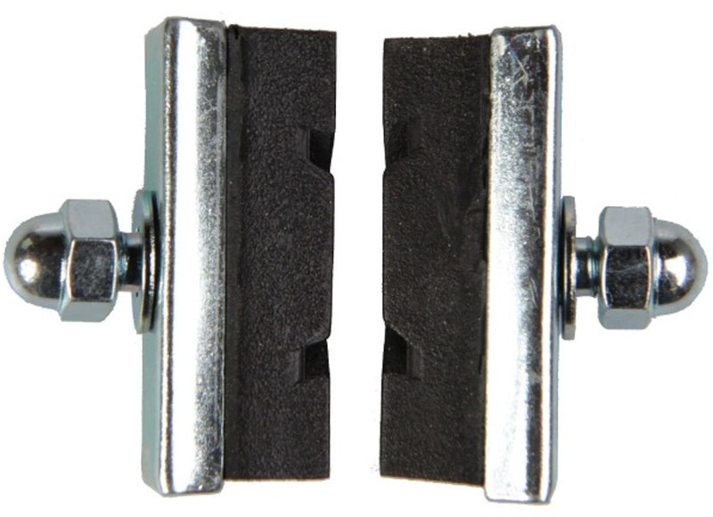 Dresco remblokken - voor knijpremmen - voor voor- of achterrem - te monteren met de bolkopmoer - breedte 10mm - lengte 4cm - 2 stuks