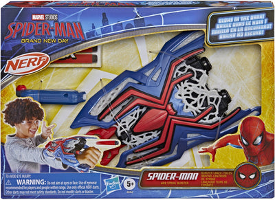 Hasbro marvel studios spider-man brand new day - nerf web strike blaster