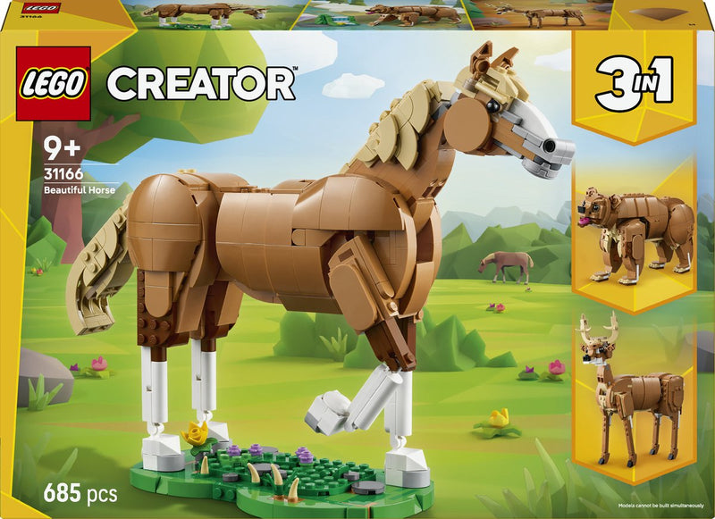 Lego ® creator 3in1 prachtig paard, dierenbouwset - 31166