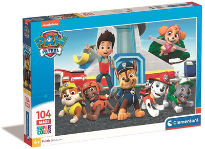 Clementoni - puzzel - 104 maxi stukjes - paw patrol - kinderpuzzel - vanaf 1 jaar