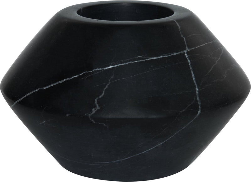 Tak design theelicht maysa 3 - marmer - 12 x 7 cm - zwart