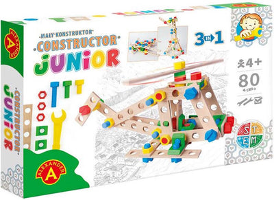 Alexander toys constructor junior - 3×1 - helikopter - 80st