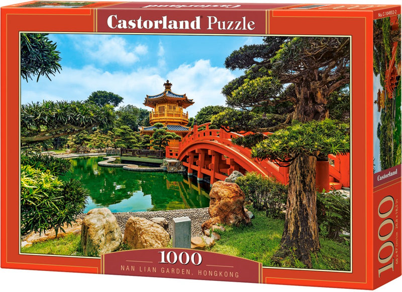 Castorland nan lian garden, hongkong – puzzel – 1000 stukjes – satijnen afwerking – perfecte pasvorm – europese kwaliteit
