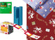 Haza sinterklaas inpak pakket - 4 rollen inpakpapier - plakband - sticker labelbox - met papiersnijder