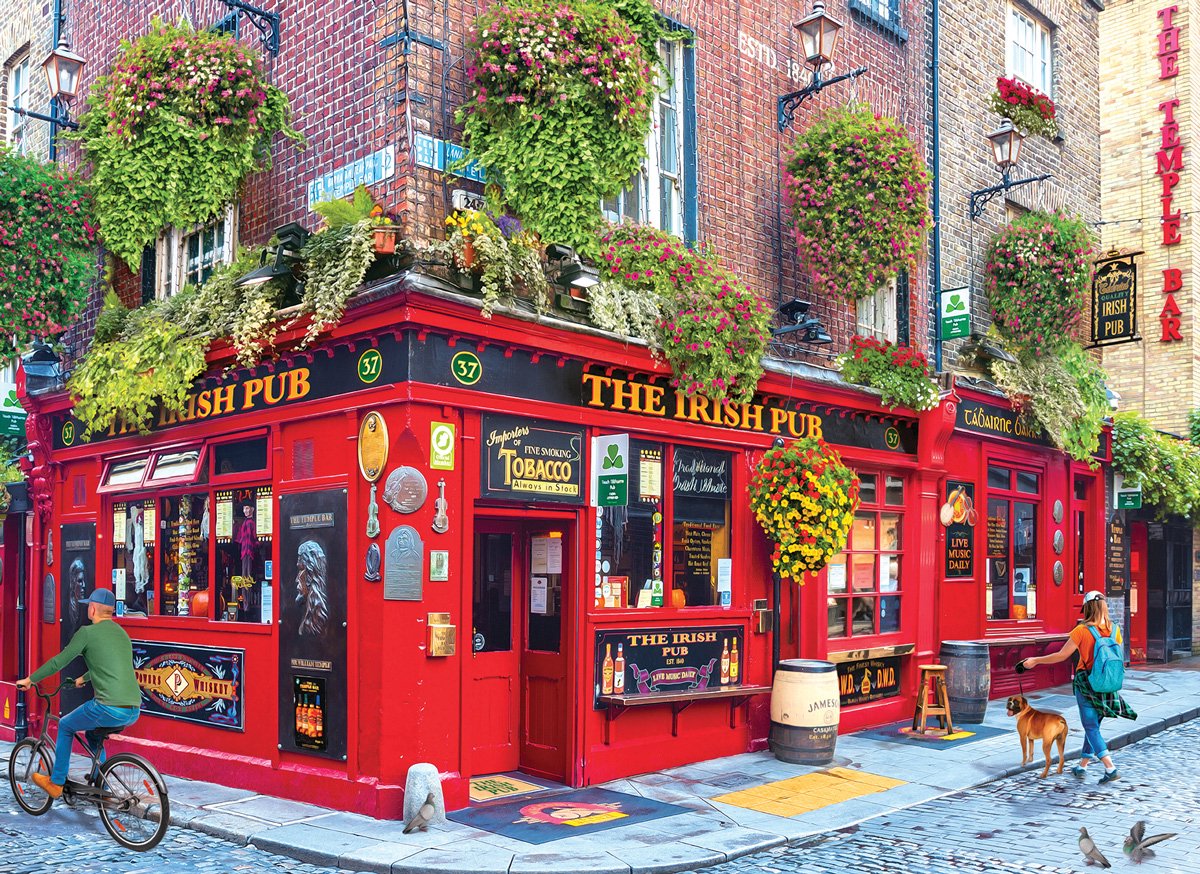 Eurographics - ierse pub - 1000 stukjes 68×48cm (b×h) - legpuzzel