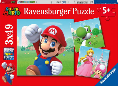 Ravensburger puzzel super mario - 3x49 stukjes - kinderpuzzel
