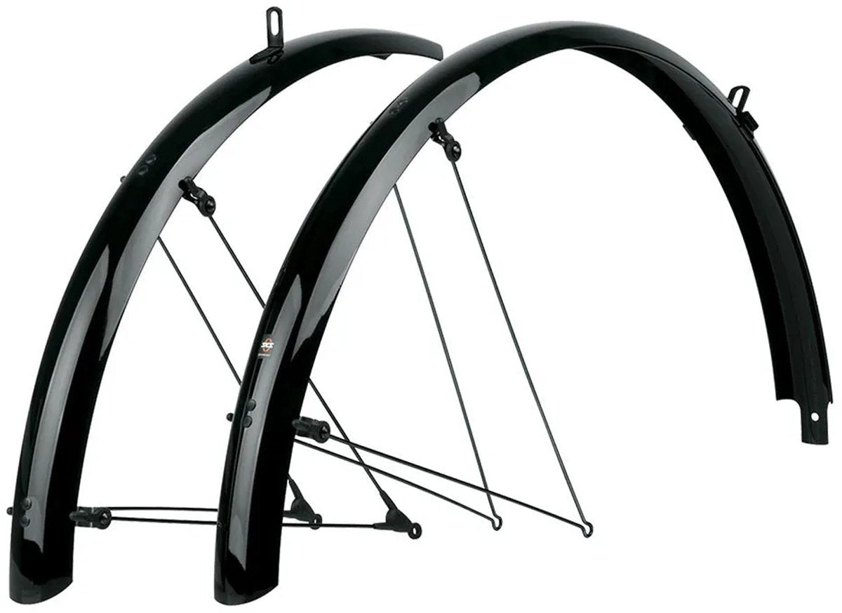Sks spatbordset 28 bluemels basic 55mm zwart