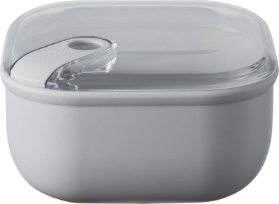 Omada - pull box lunchbox vierkant 1 liter - polypropyleen - grijs -