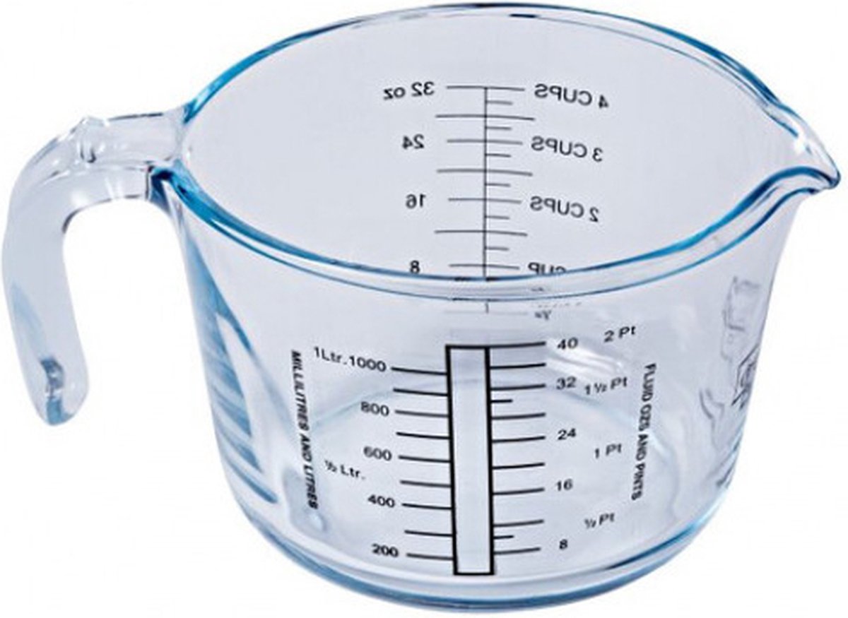 Ocuisine cuisine performance o.cuisine maatbeker - 1l - borosilicaat - 1 stuk