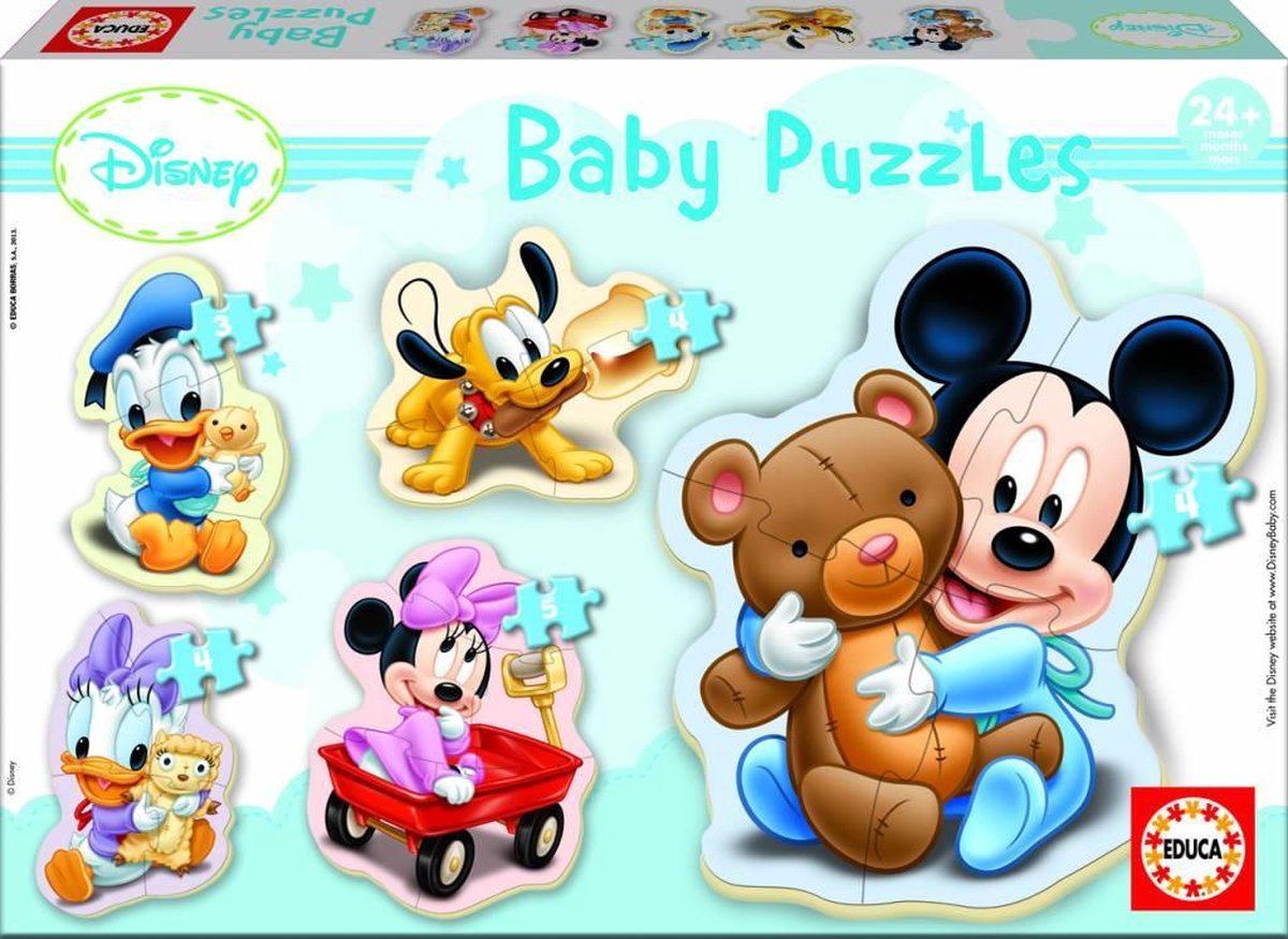 Educa puzzel 3 tot 5 stukjes disney