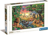 Clementoni legpuzzel the african gathering, 2000st. - afbeelding 1